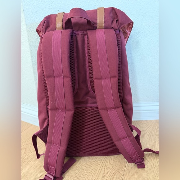 Herschel Supply Co Little America Backpack Windsor Wine Red Laptop - Picture 5 of 9